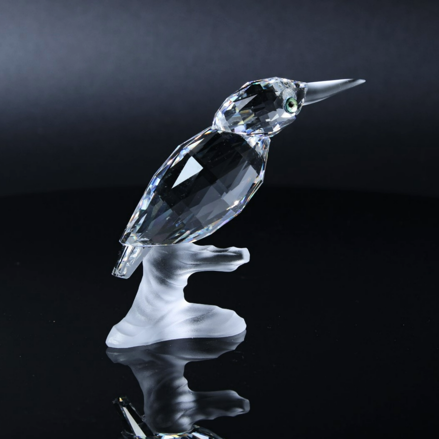 Swarovski Kingfisher on a Branch Figurine - Includes Original Box and Certificat
