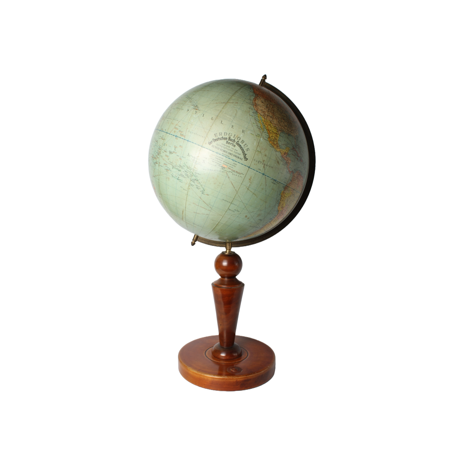 Antique German Globe ca. 1924 | Kartographisches Institut Dietrich Reimer Berlin