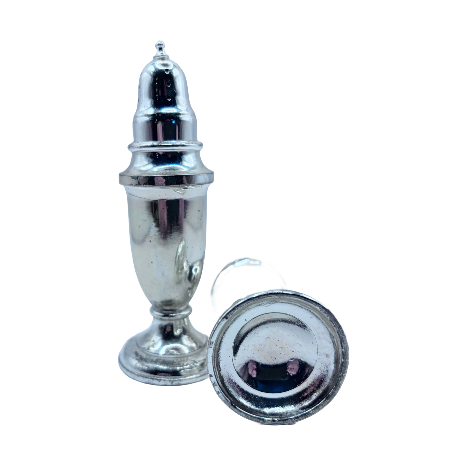 Beautiful Antique Silver Plated Salt & Pepper Shakers