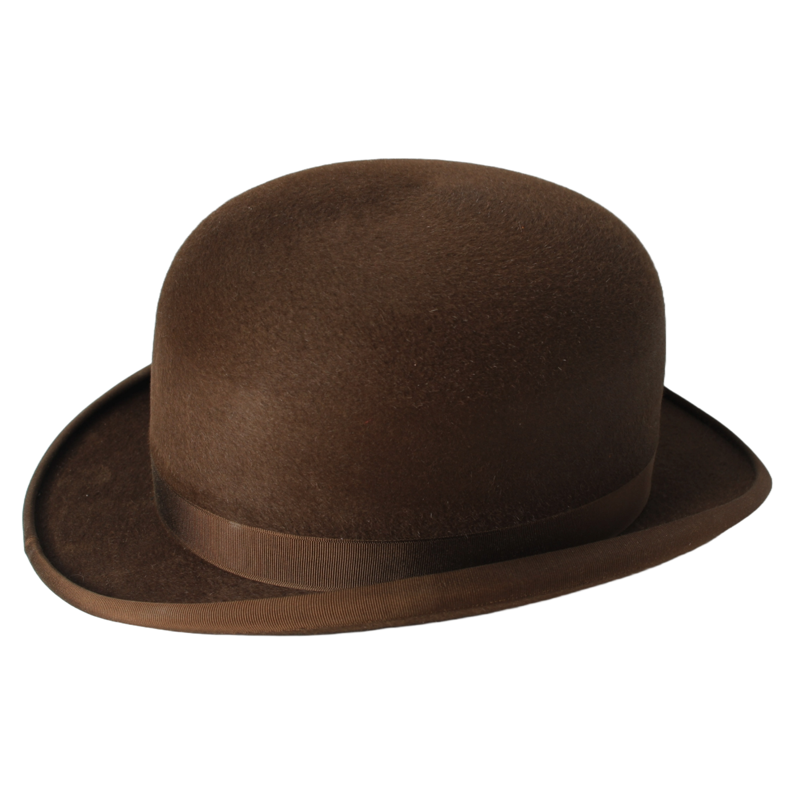 Antique Brown Bowler Hat (Size 58) with Leather Hat Box – Wegener