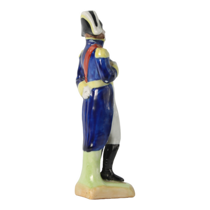 Hand-Painted Porcelain Figurine of Marshal Michel Ney by Kister Scheibe Alsbach,