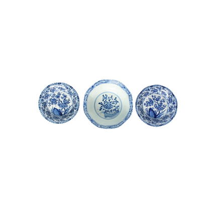 Rare Chinese Blue and White Porcelain Bowls | Kangxi & Qing Dynasty | Antique