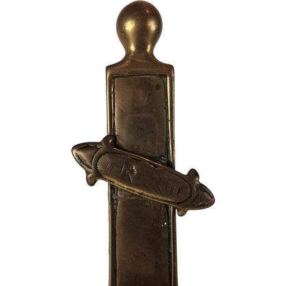Antique French Crucifix - 19th Century | Religious Decorative Artwork | Brass |