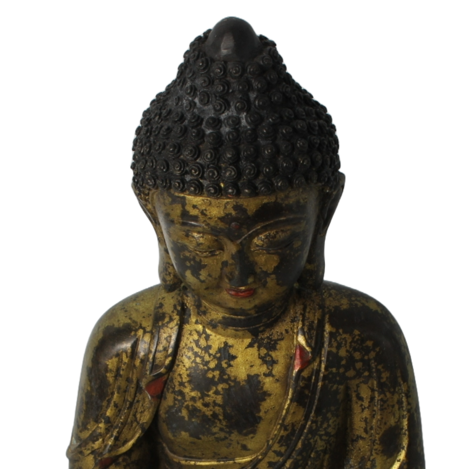 Antique Chinese Gilt Bronze Buddha Statue | Ming Xuande Mark |