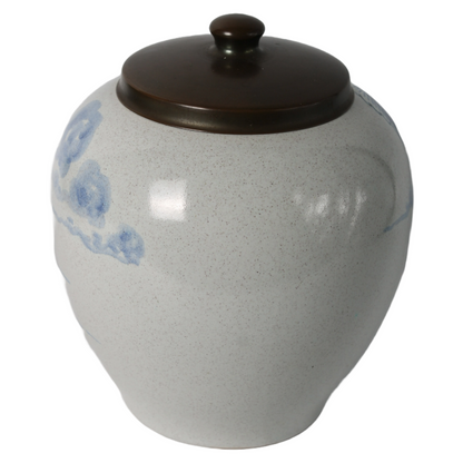 Rare Zenith Gouda Tobacco Jar | Hand-painted ceramic with colonial motif |