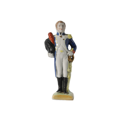Hand-Painted Porcelain Figurine of General Louis Lepic, Kister Scheibe Alsbach,