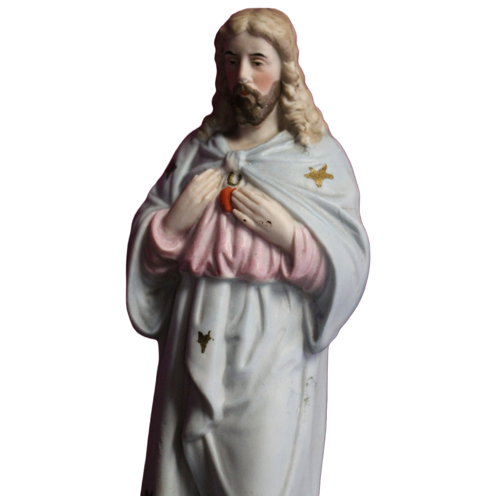 Vtg Jesus Sacred Heart Ceramic/Porcelain