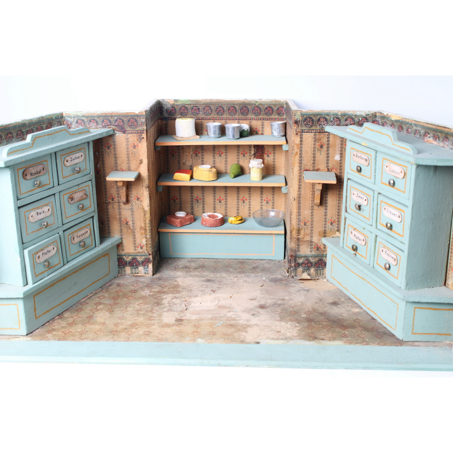 Antique Miniature Grocery Shop or Colonial Toy Store ca. 1890–1920