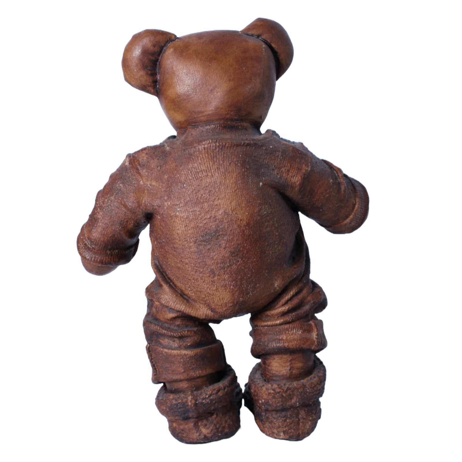 Bronze-Colored Teddy Bear - Handmade in England - Standing 35 cm