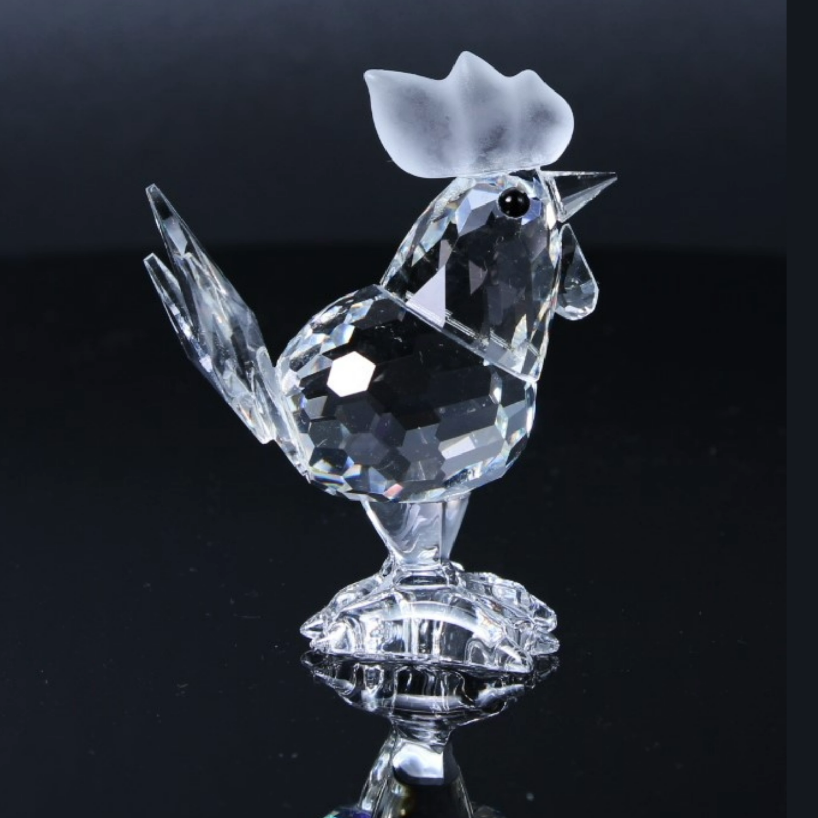 Swarovski Rooster Figurine - Includes Original Box and Certificate