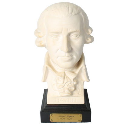 Vintage Goebel Joseph Haydn Bust | Bisque Porcelain Sculpture on Black Base
