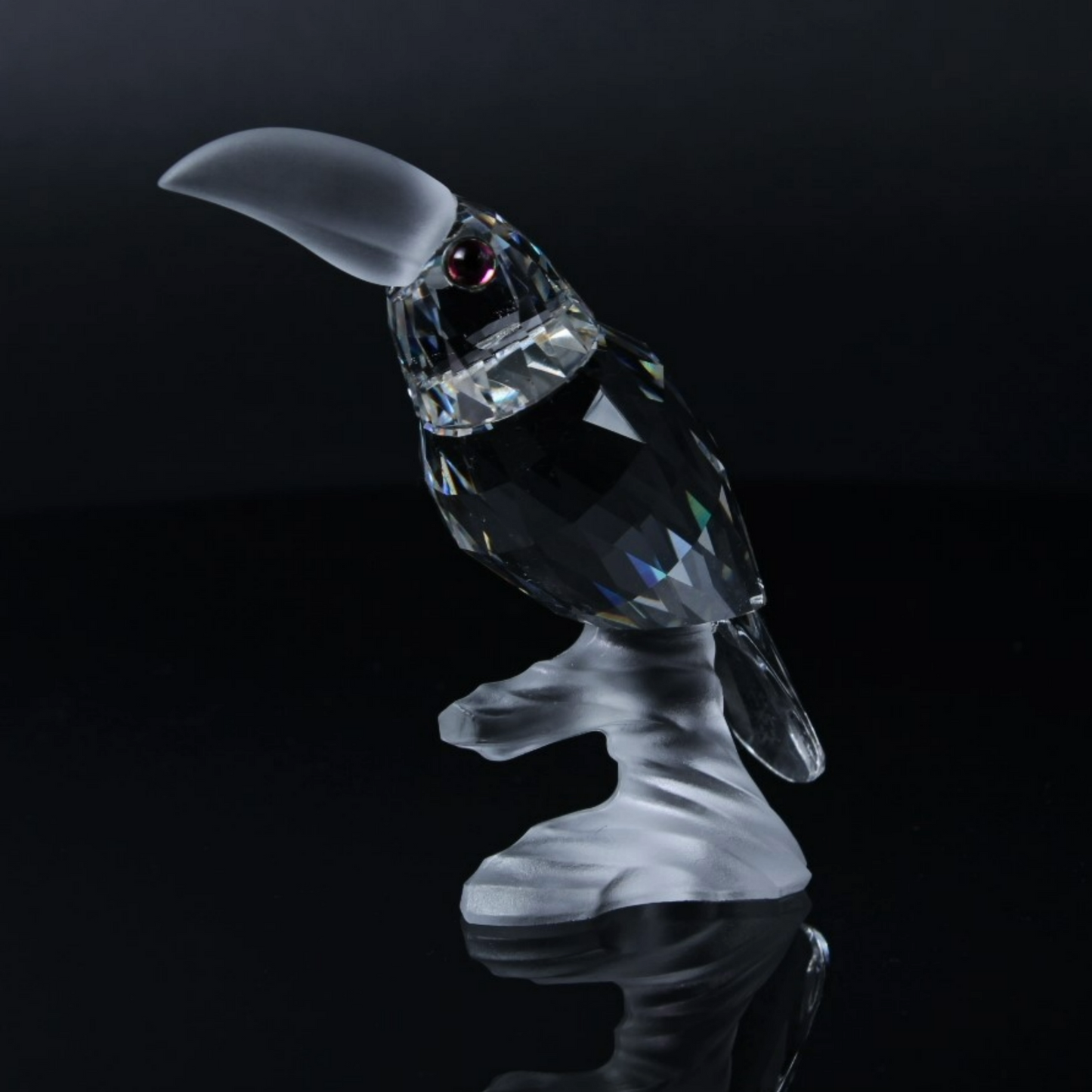 Swarovski Toucan on a Branch Figurine - Perfect Condition with Box and Certifica