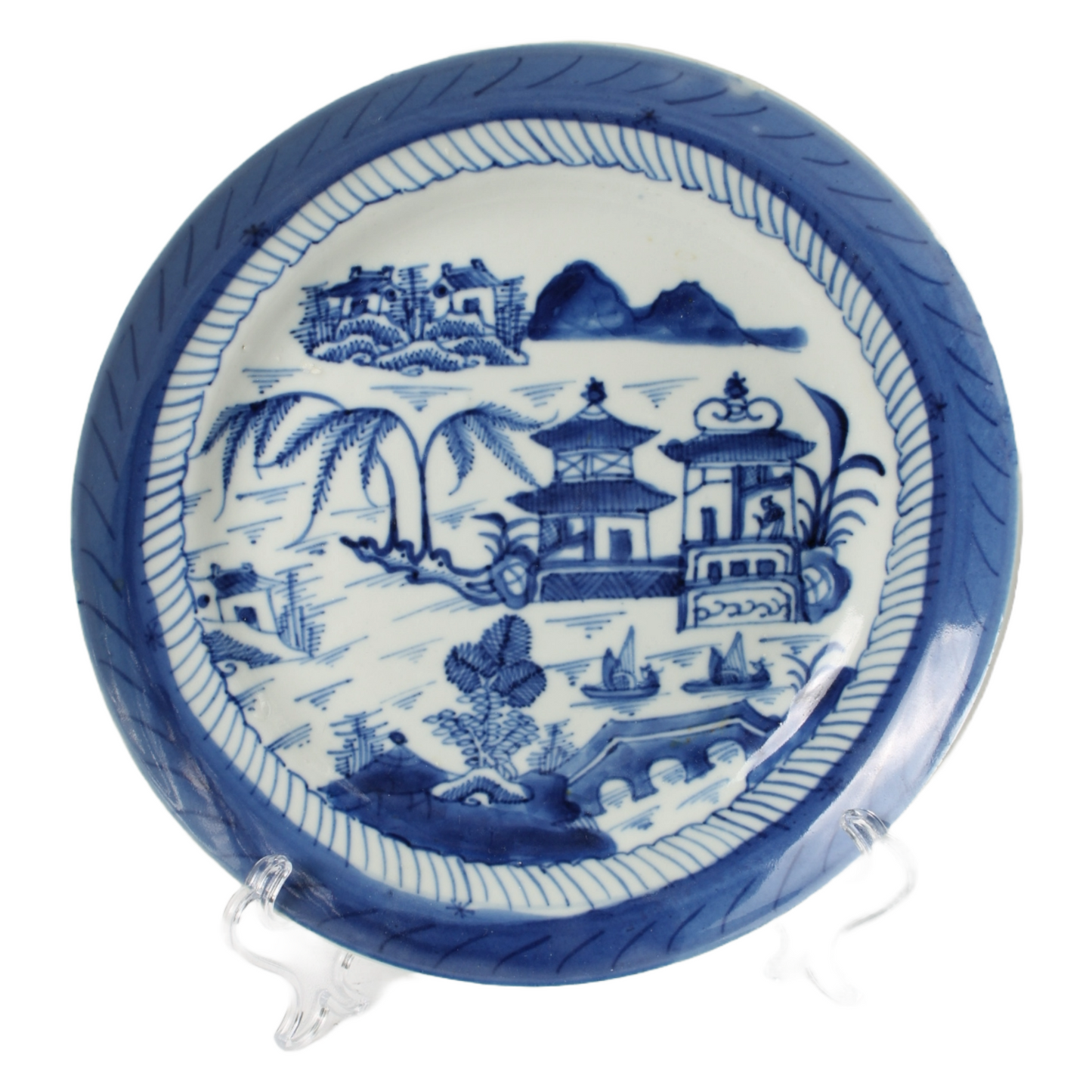 Antique Chinese Porcelain Plate - 18th Century Qing Dynasty