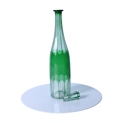 Beautiful 1920s Carafe by Maison Saint Louis Overlay