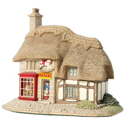 Handmade Lilliput Lane "The Toy Shop" Miniature Collectible, British Village