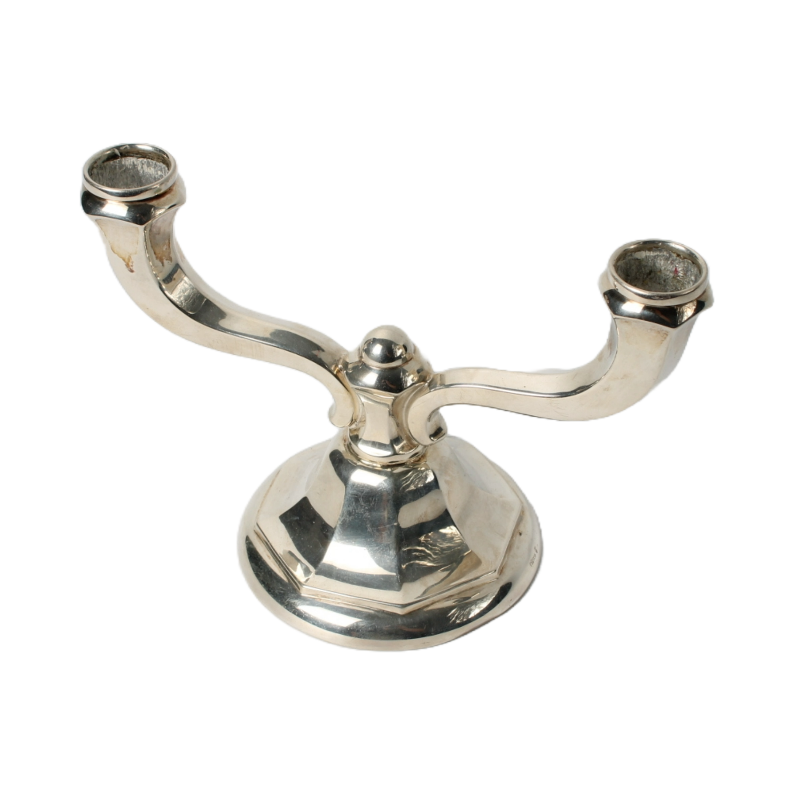 🌟 Stylish 835 Silver Two-Arm Candelabra - Add Timeless Elegance to Your Interio