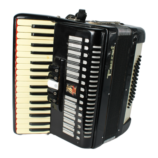 Vintage Parrot Accordion from Tientsin with 41 Keys, 120 Bass Buttons