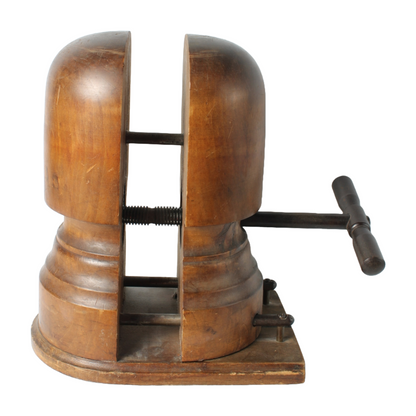 Antique Brown Bowler Hat (Size 60) and Hat Stretcher – Wegener & Allie Maillard