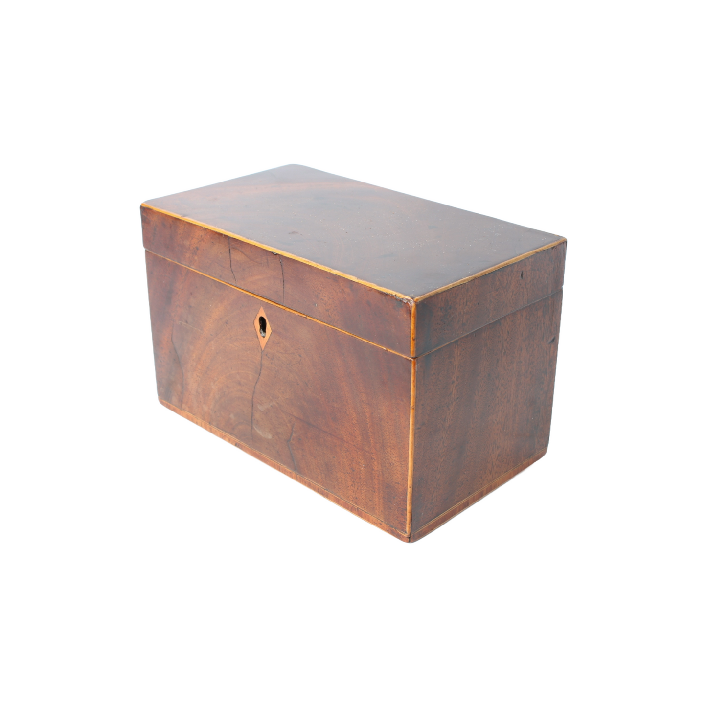 Antique Wooden Tea or Tobacco Box | Late 18th - Early 19th Century