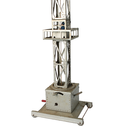 Rare Joustra Toy Crane from France ca. 1950–1965 | Mechanical Metal Crane