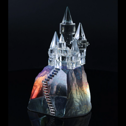 Vintage Crystal Castle by Hadrian Crystal - Timeless Collectible - Unique Glass