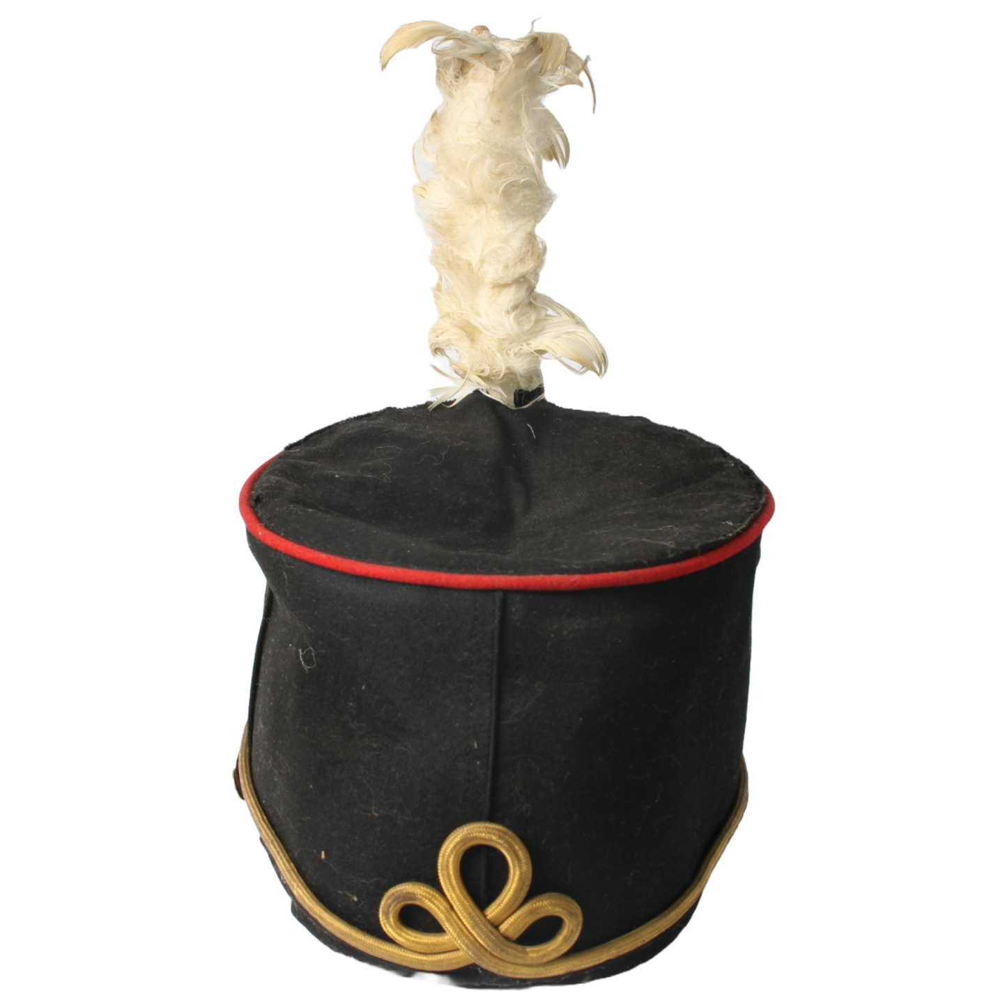 Antique KNIL Kepi with White Plume, Dutch Colonial Army, 1900-1940, Rare Collect