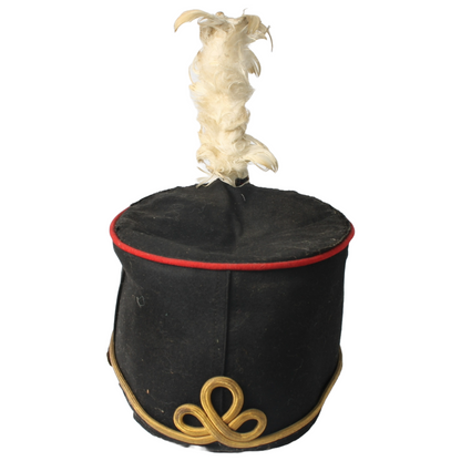 Antique KNIL Kepi with White Plume, Dutch Colonial Army, 1900-1940, Rare Collect