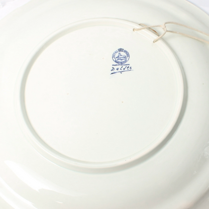 Delft Blue XL Plate, Royal Boch, with Dutch Landscape, circa 1950