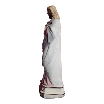 Vtg Jesus Sacred Heart Ceramic/Porcelain