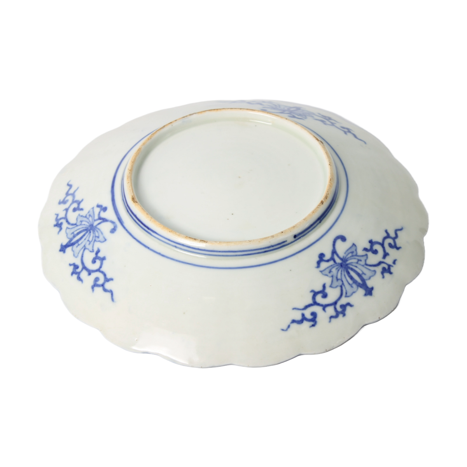 Antique Japanese Blue and White Porcelain Bowl | 19th-Century Arita Style |
