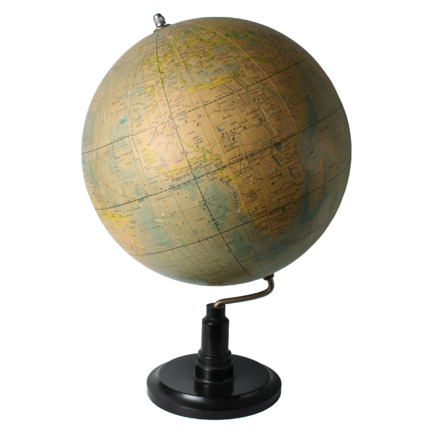 Rare Antique Globe on Metal Stand | Vintage Globe 1930-1950 | Historical