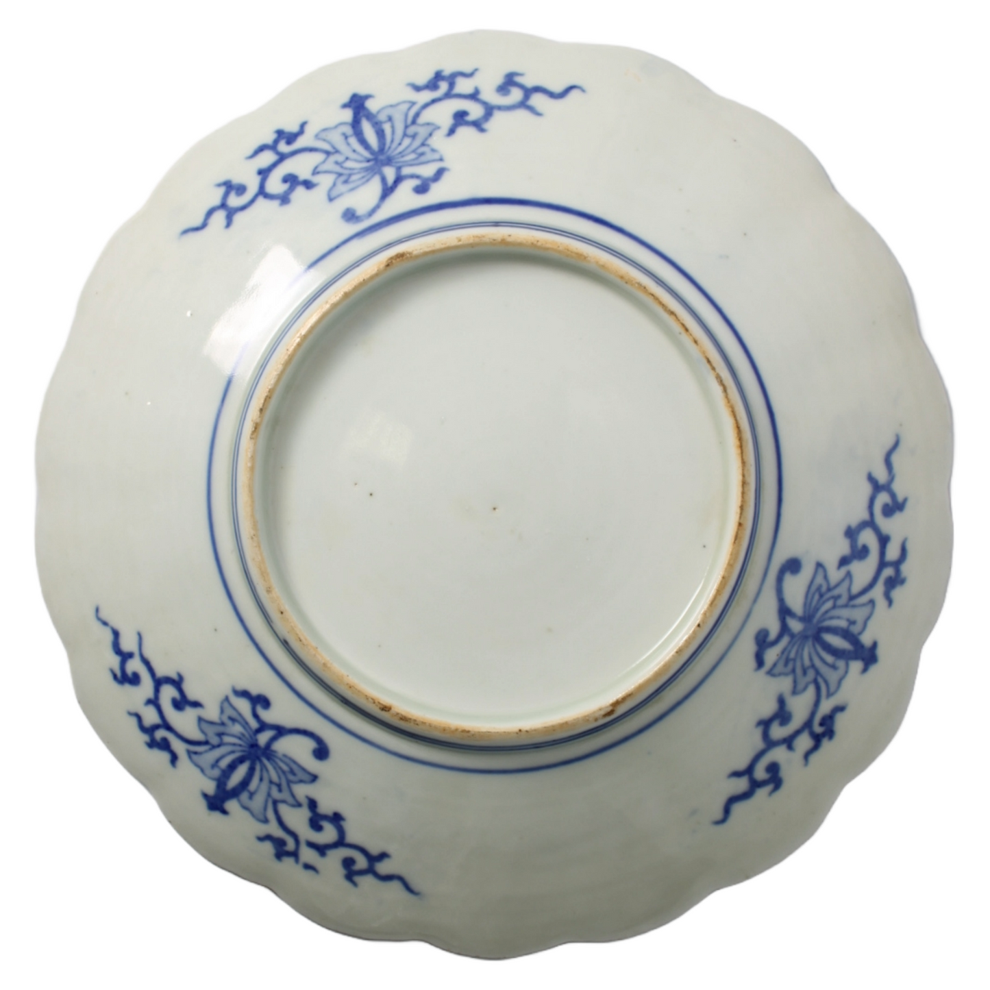 Antique Japanese Blue and White Porcelain Bowl | 19th-Century Arita Style |