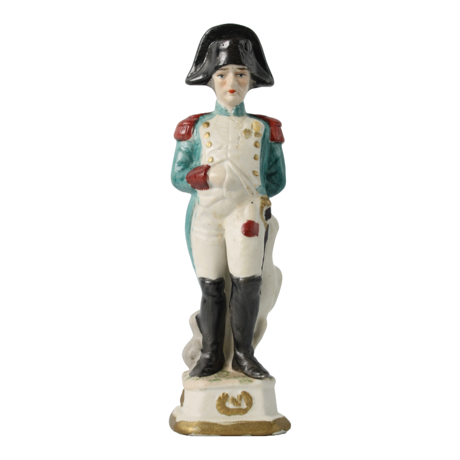 Hand-Painted Porcelain Figurine of Napoleon Bonaparte, Circa 1930-1950