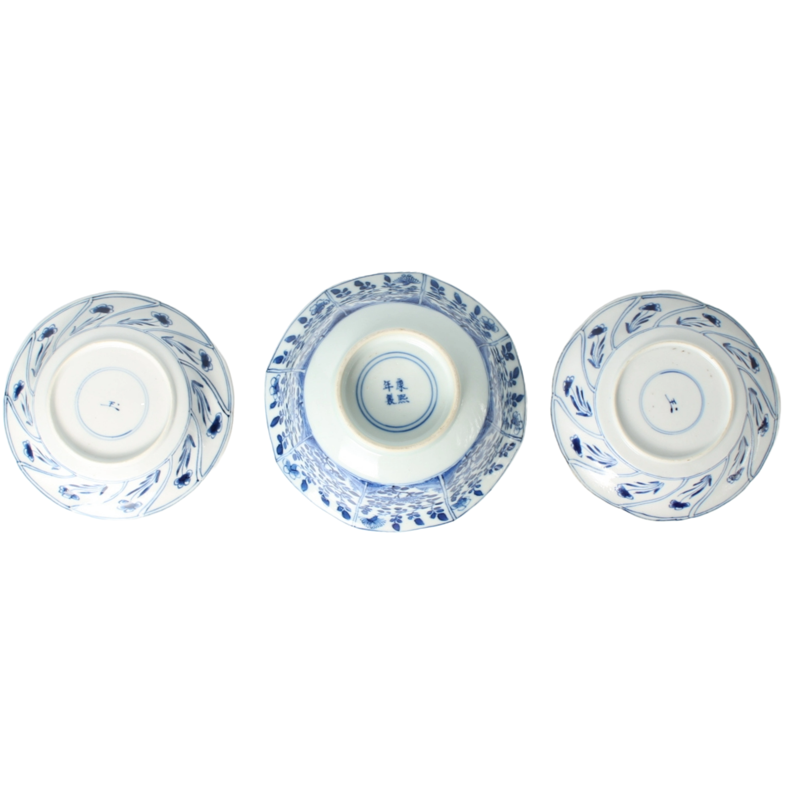 Rare Chinese Blue and White Porcelain Bowls | Kangxi & Qing Dynasty | Antique