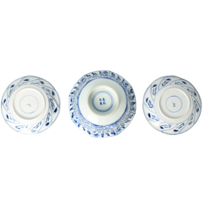 Rare Chinese Blue and White Porcelain Bowls | Kangxi & Qing Dynasty | Antique