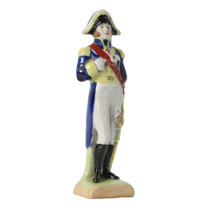 Hand-Painted Porcelain Figurine of Marshal Michel Ney by Kister Scheibe Alsbach,