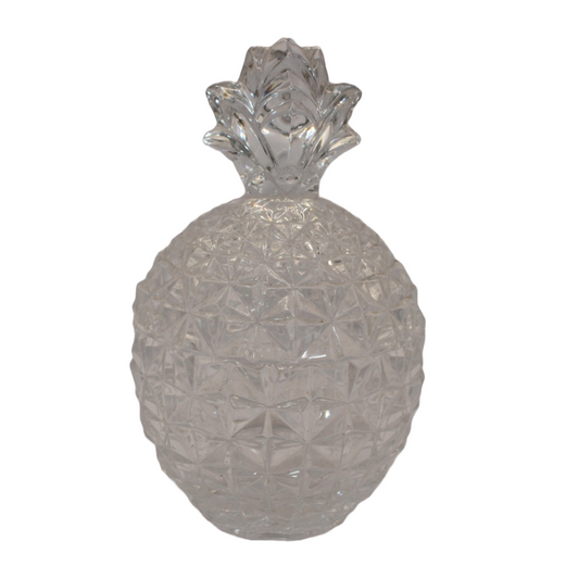 Elegant Crystal Pineapple-Shaped Bonbonnière - Vintage Stylish Candy Dish