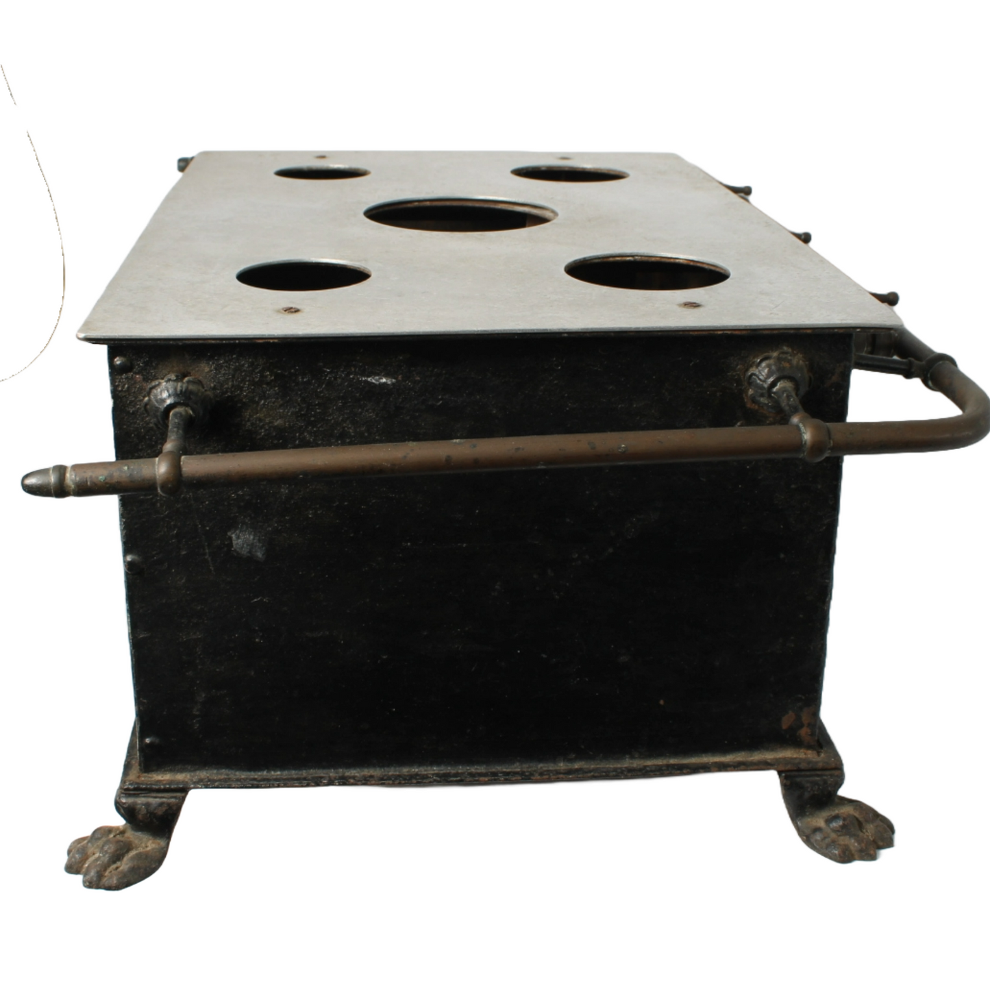 Rare Antique Toy Stove with Claw Feet and Pans ca. 1900–1925 | 22 cm / 8.66 inch