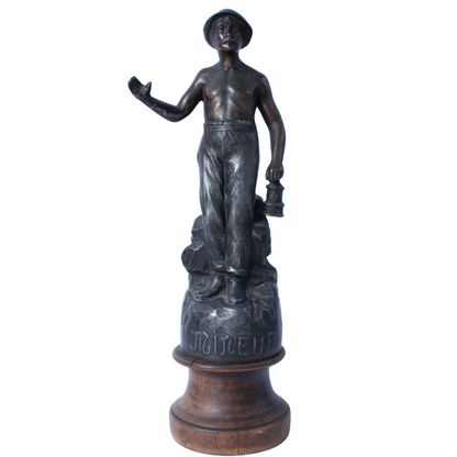 Le Mineur - Beautiful Handcrafted Antique Bronze Sculpture - The Miner