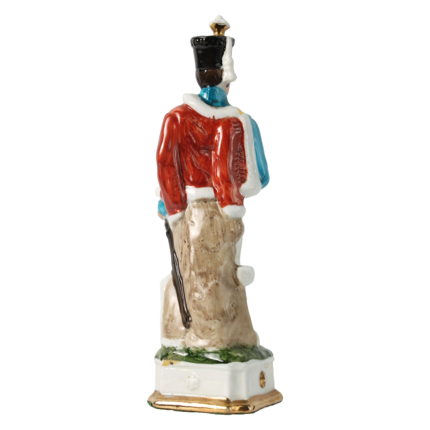 Hand-Painted Porcelain Figurine of Napoleonic Officer, Circa 1920-1940