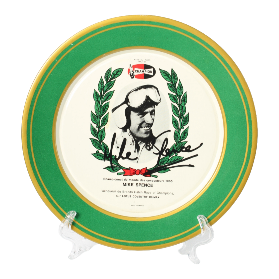 Set of Six 1965 Motorsport World Champion Commemorative Plates - IFA Metal