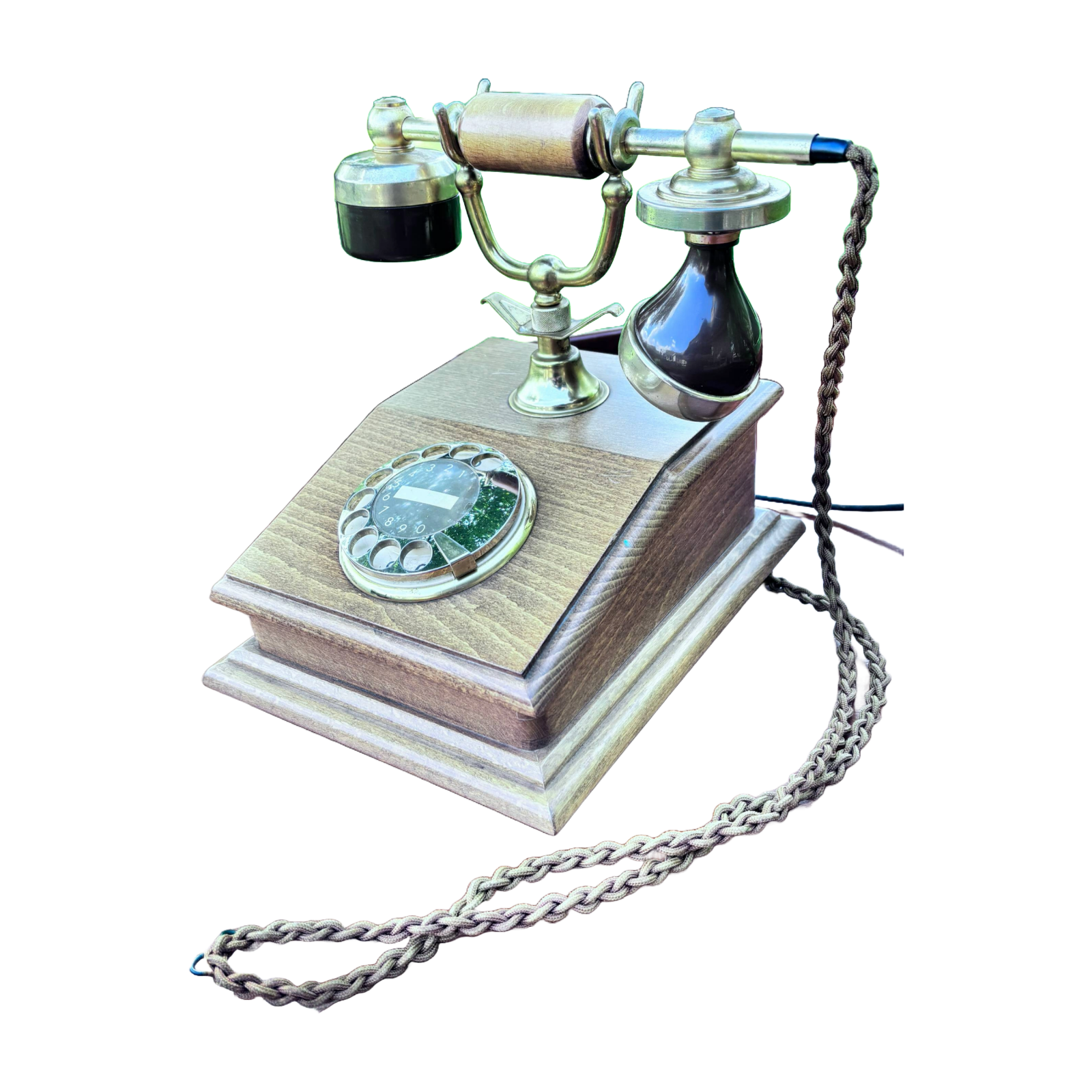 Vintage Wooden Rotary Phone - Exclusive PTT Special Edition