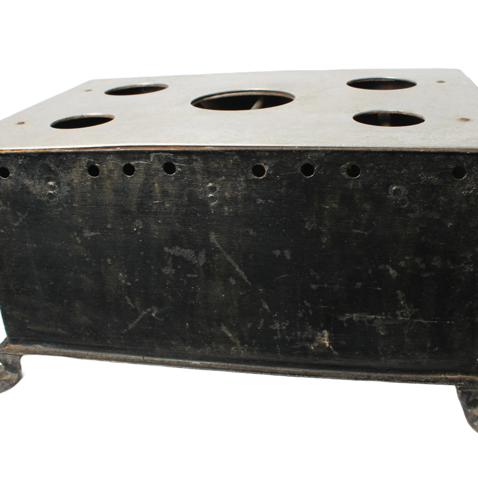 Rare Antique Toy Stove with Claw Feet and Pans ca. 1900–1925 | 22 cm / 8.66 inch