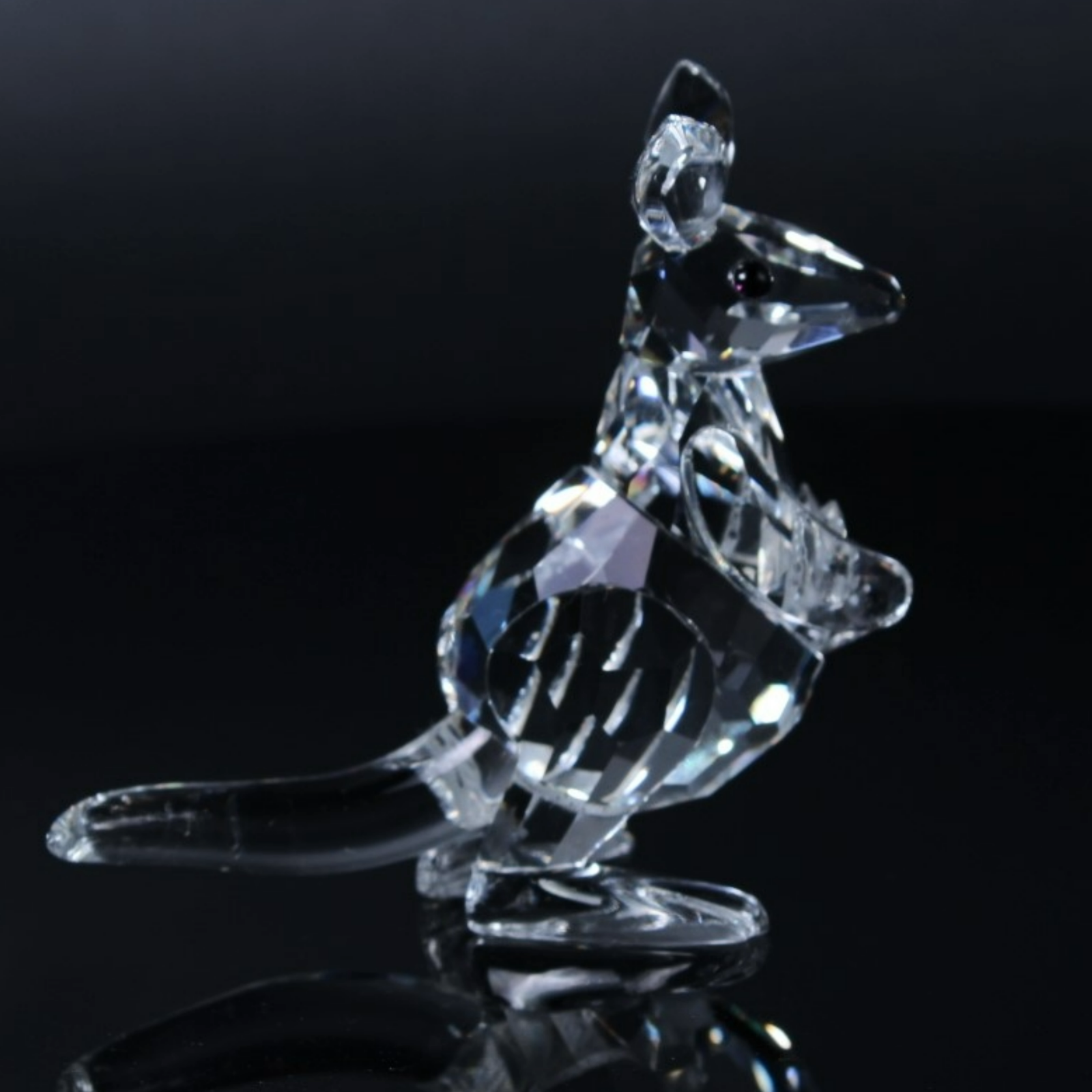 Swarovski Crystal Mother Kangaroo with Baby Joey