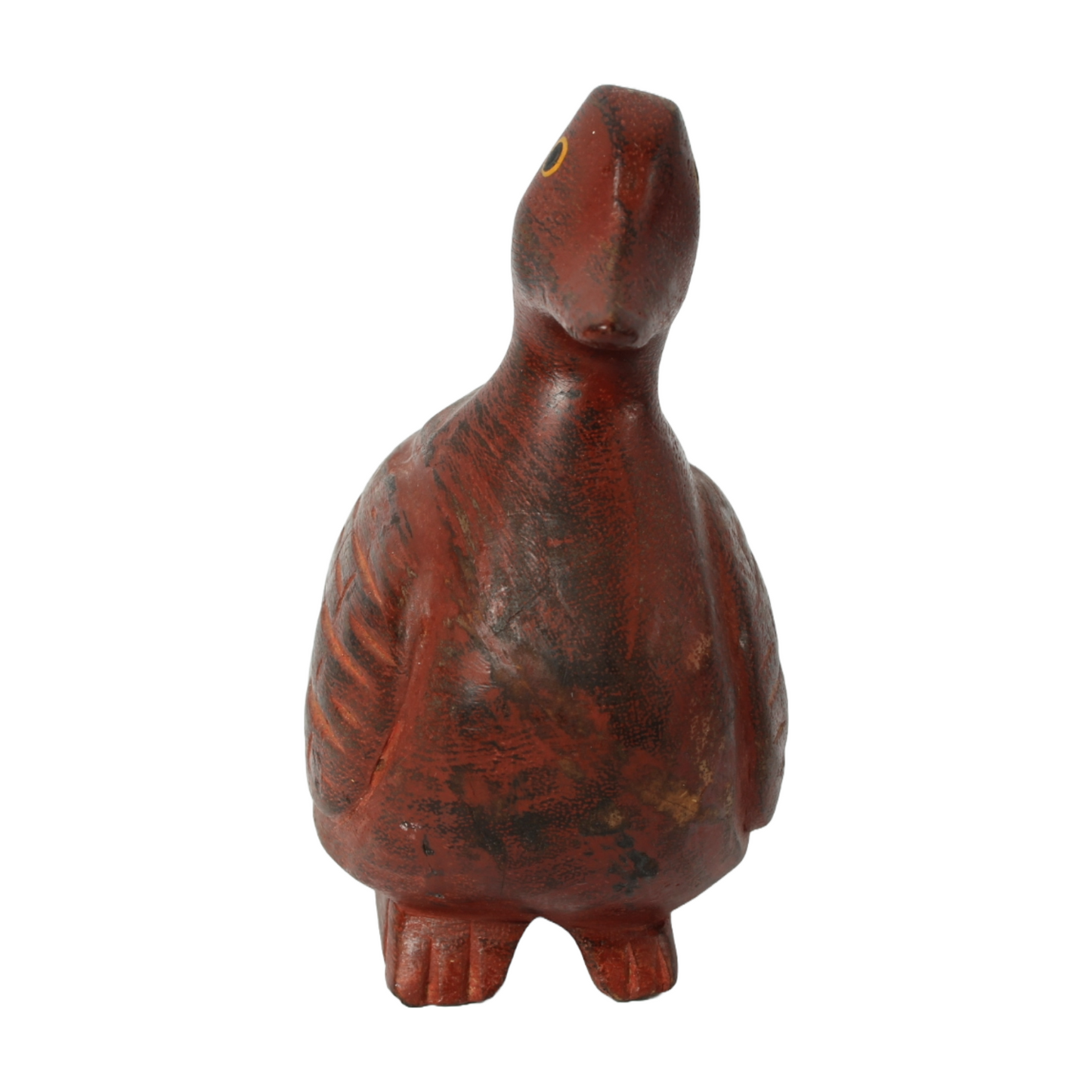 Handmade Wooden Chinese Mandarin Duck Sculpture - Symbol of Luck & Loyalty