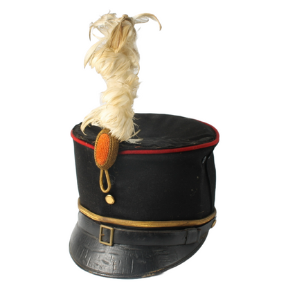Antique KNIL Kepi with White Plume, Dutch Colonial Army, 1900-1940, Rare Collect