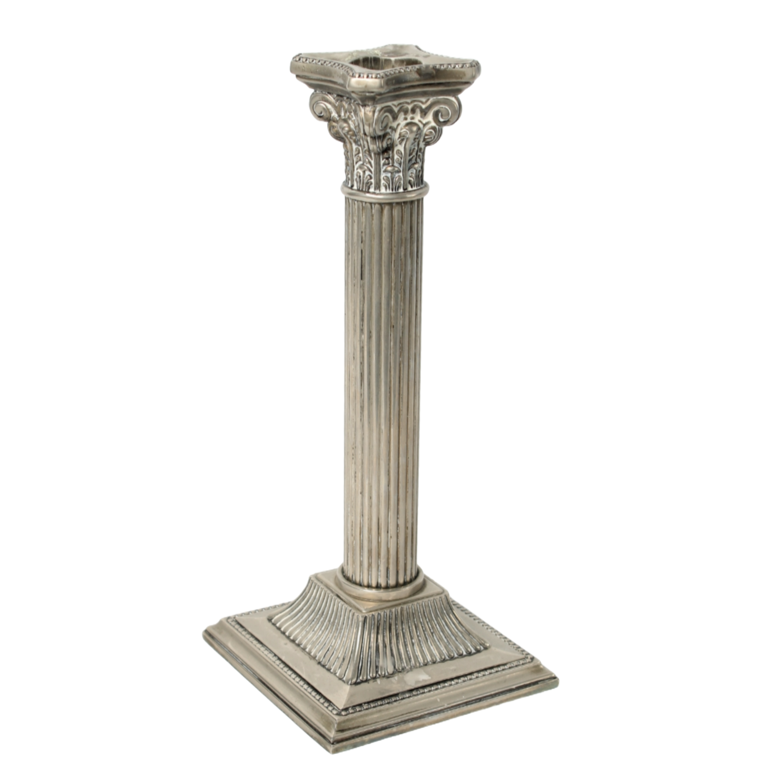 Elegant Corinthian Candle Holder - Classic Pillar Design - Timeless Decor - 21 c