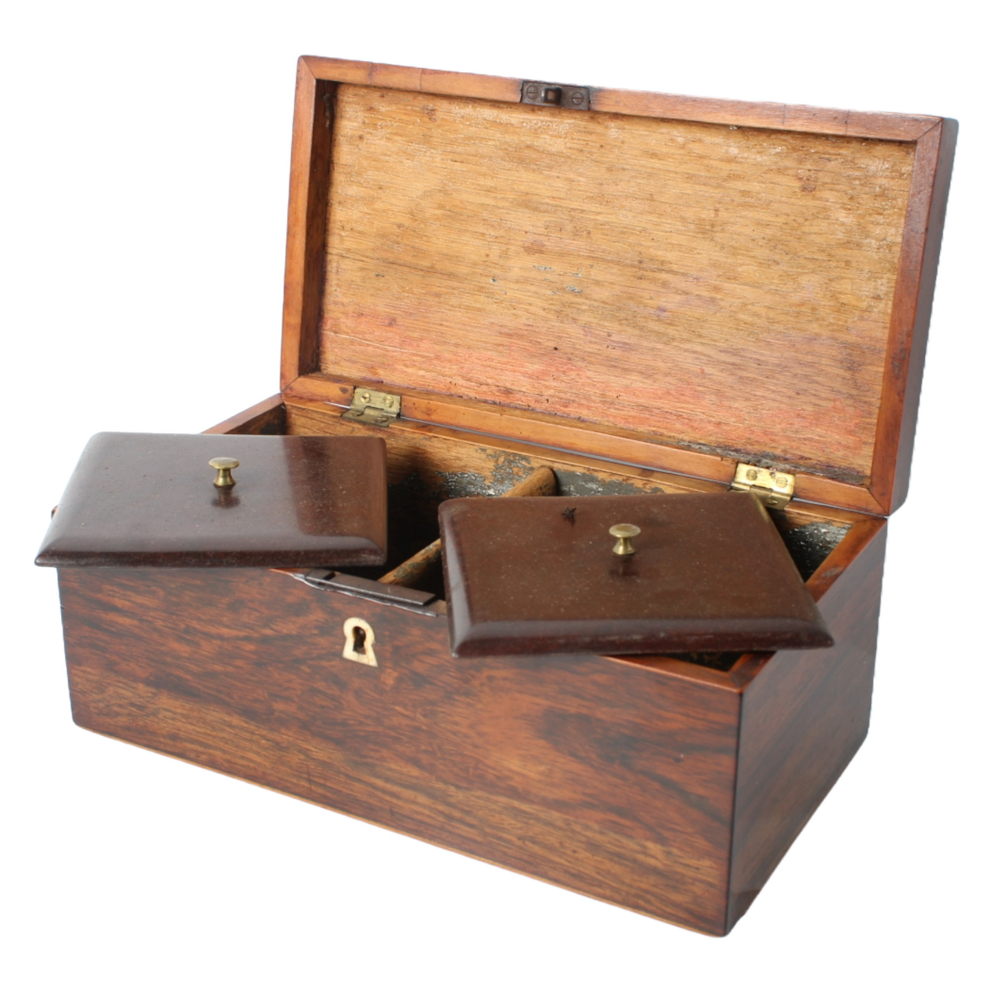Antique Dutch Tobacco Box – 19th Century – Rosewood with Inlay