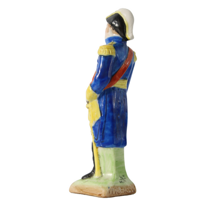 Hand-Painted Porcelain Figurine of General Bertrand, German Military Collectible