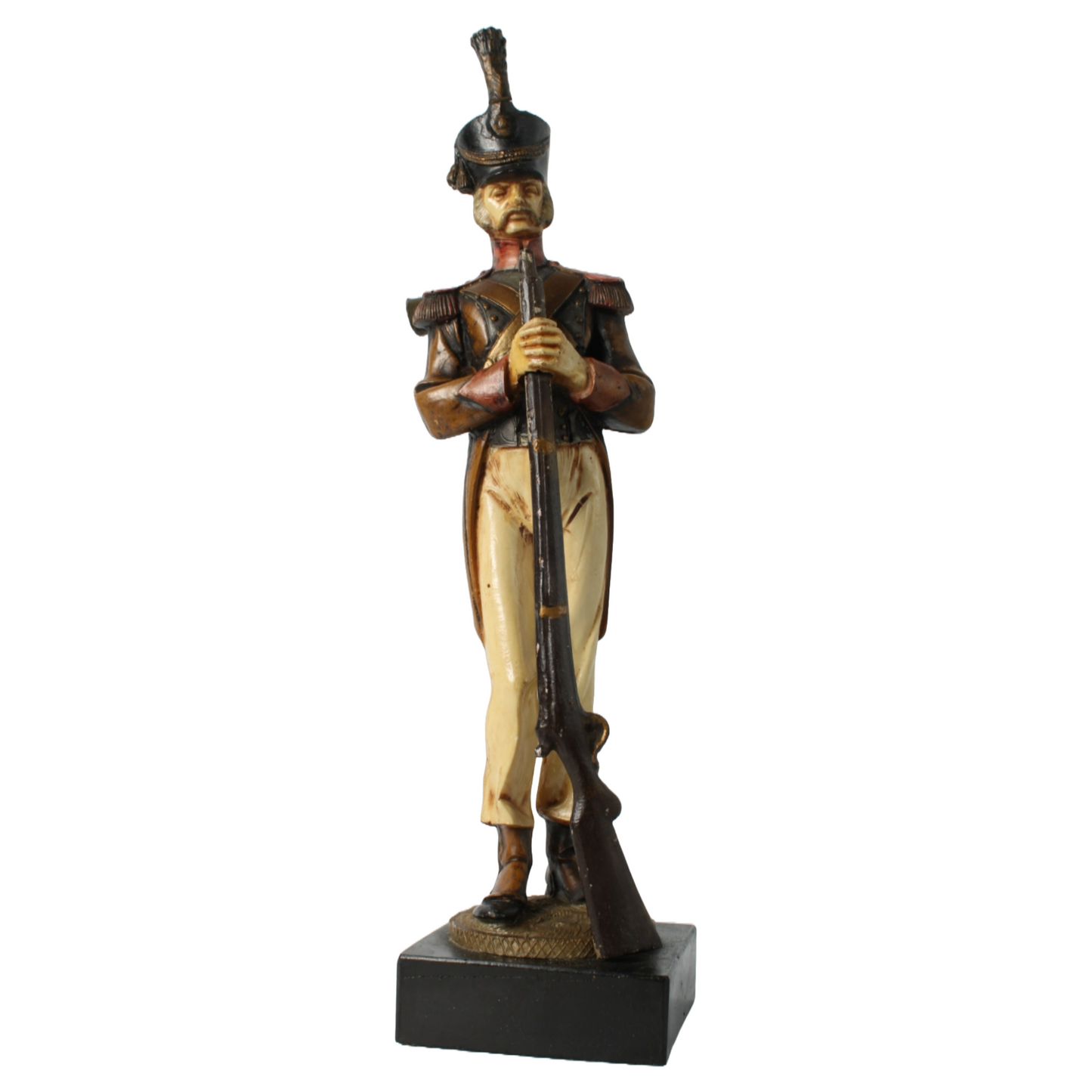 Hand-Painted Soldier Figurine by S. Pazopoulou, Greek Maker